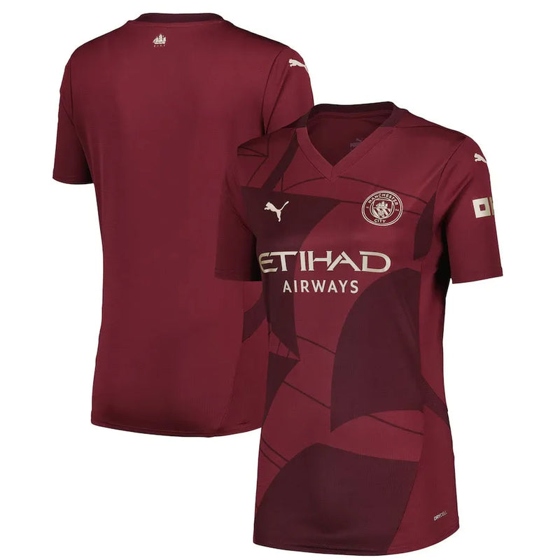 Camisa Manchester City Femenina Third 24/25 - Rojo