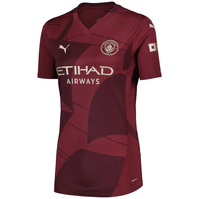 Camisa Manchester City Femenina Third 24/25 - Rojo