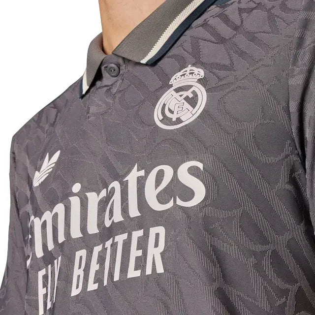 Camisa Real Madrid Third 24/25 Jugador - Cinza