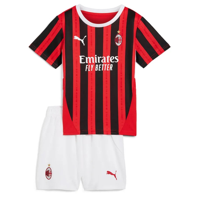 Conjunto Infantil Milan I 24/25 - Rojo y Negro