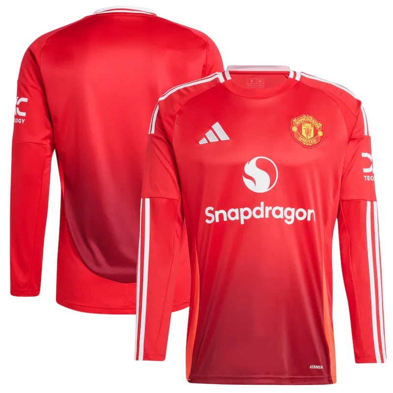 Camisa Manchester United Home 24/25 Manga larga - Rojo