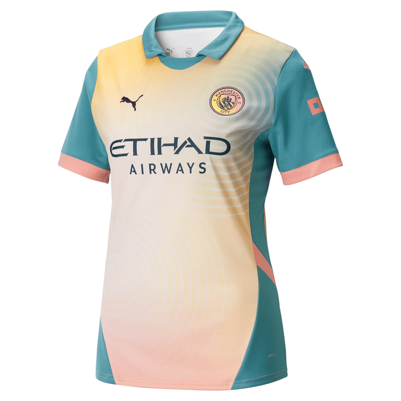 Camisa Manchester City Femenina Definitely 24/25 - Amarillo