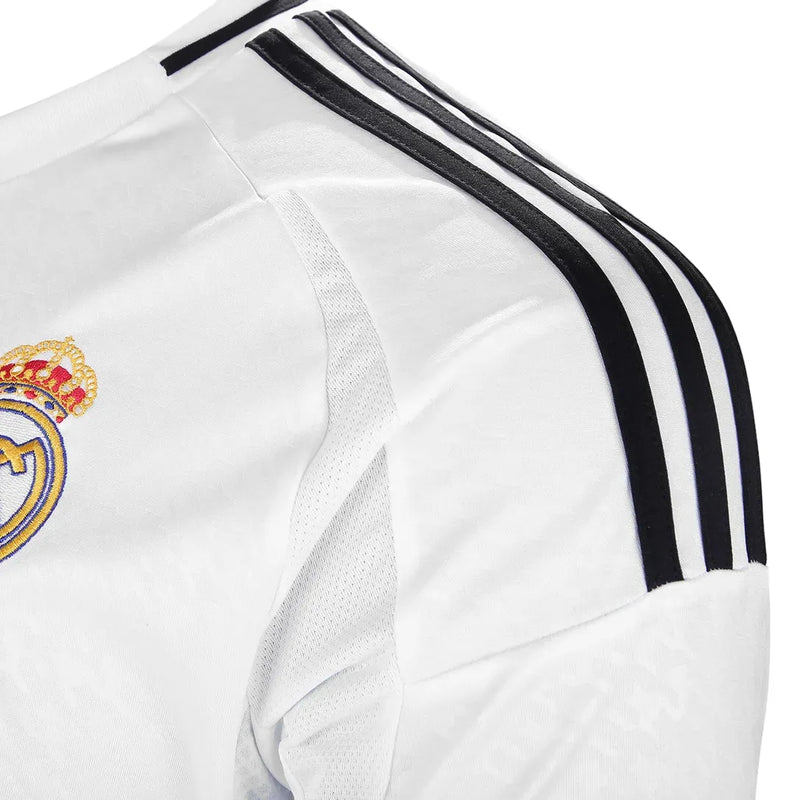 Camisa Real Madrid Home 24/25 Manga Larga - Blanco