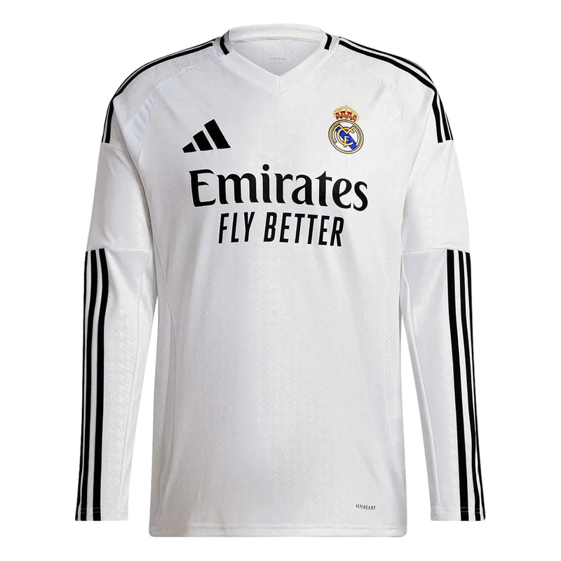 Camisa Real Madrid Home 24/25 Manga Larga - Blanco