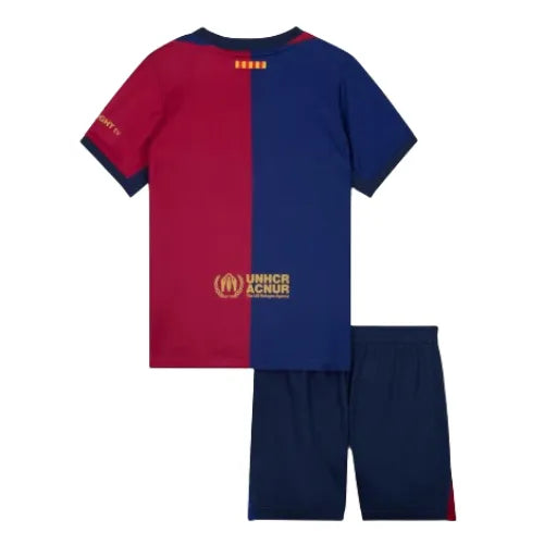 Conjunto Infantil Barcelona I 24/25 - Azul y Rojo